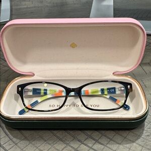 Kate Spade Teal and Multicolor Eyeglasses